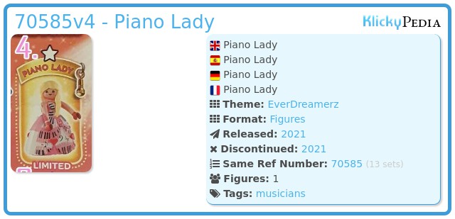 Playmobil 70585v4 - Piano Lady