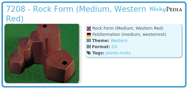 Playmobil 7208 - Rock Form (Medium, Western Red)