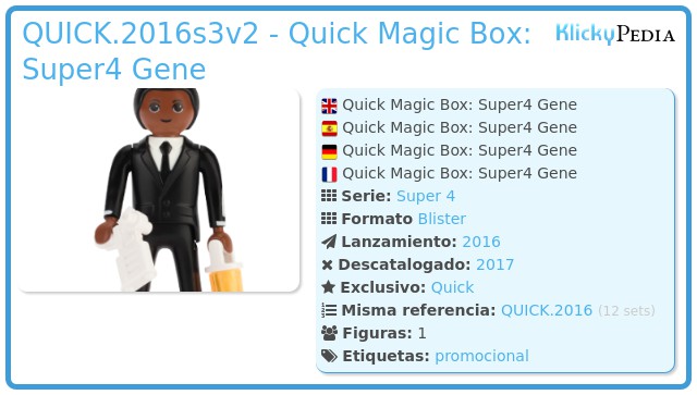 Playmobil QUICK.2016s3v2 - Quick Magic Box: Super4 Gene