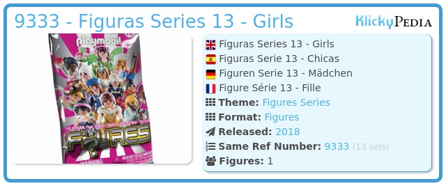 Playmobil 9333 - Figuras Series 13 - Girls