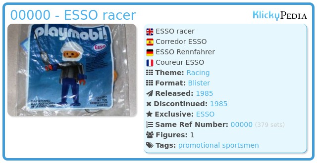 Playmobil 0000 - ESSO racer