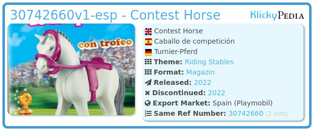 Playmobil 30742660v1-esp - Contest Horse