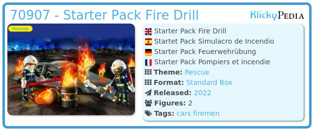 Playmobil 70907 - Starter Pack Fire Drill