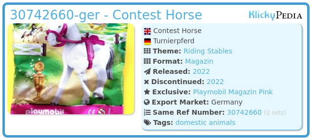 Playmobil 30742660v2-ger - Contest Horse