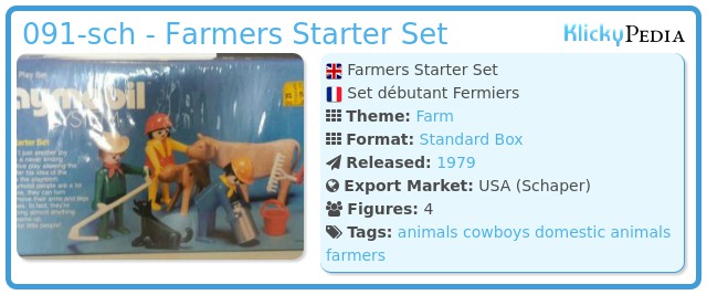 Playmobil 091-sch - Farmers Starter Set