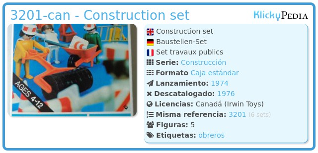 Playmobil 3201-can - Construction set