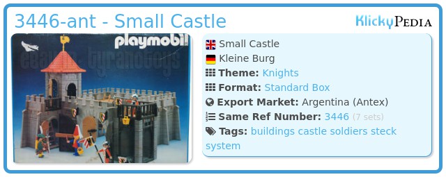 Playmobil 3446-ant - Small Castle