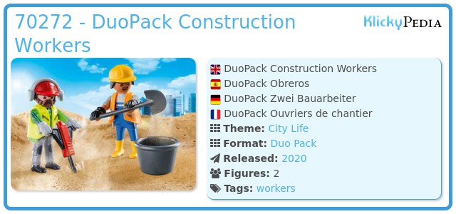 Playmobil 70272 - DuoPack Construction Workers