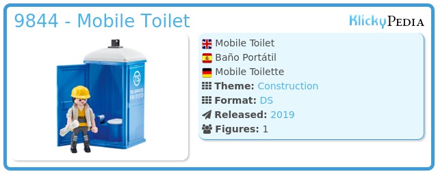 Playmobil Ergänzungen & Zubehör Neu 9844 Mobile Toilette 