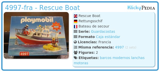 Playmobil 4997-fra - Rescue Boat