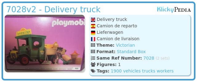 Playmobil 7028v2 - Delivery truck