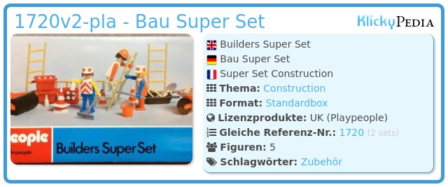 Playmobil 1720v2-pla - Bau Super Set