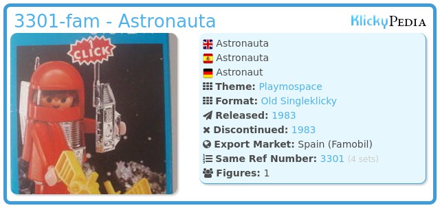 Playmobil 3301-fam - Astronauta