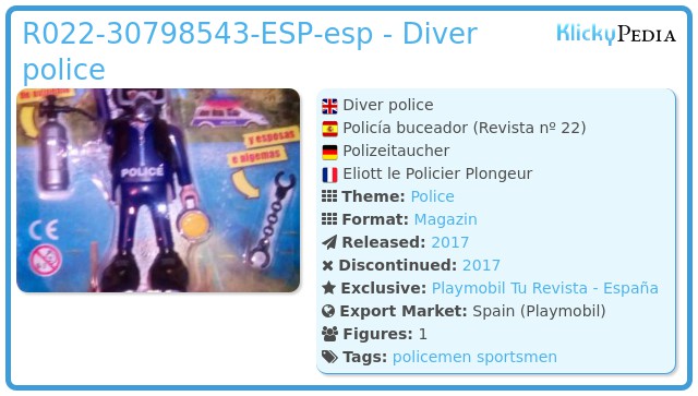 Playmobil R022-30798543-ESP-esp - Diver police