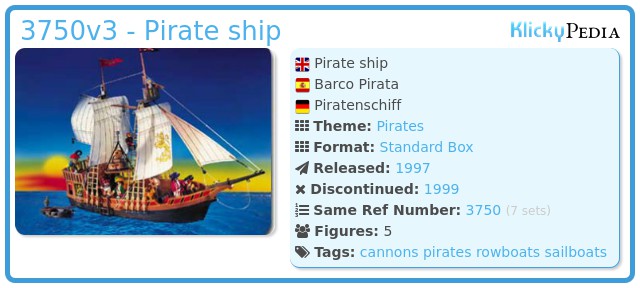 Playmobil 3750v2 - Pirate ship