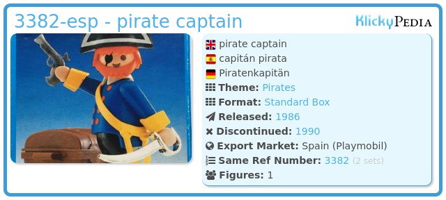 Playmobil 3382-esp - pirate captain