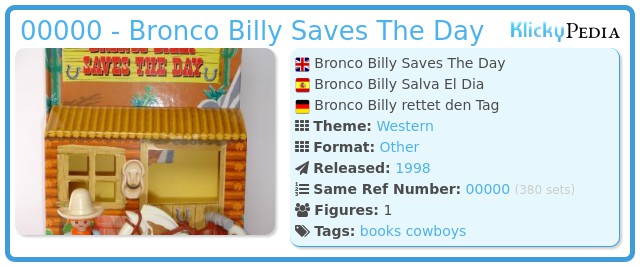 Playmobil 0000 - Bronco Billy Saves The Day