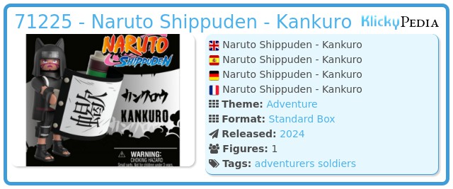 Playmobil 71225 - Naruto Shippuden - Kankuro