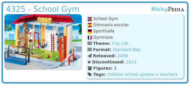 4325 Playmobil gym replacement part 