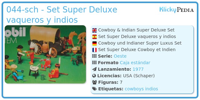 Playmobil 044-sch - Set Super Deluxe vaqueros y indios