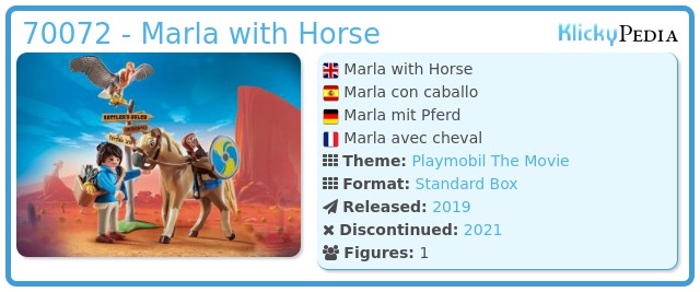 Playmobil 70072 - Marla with Horse
