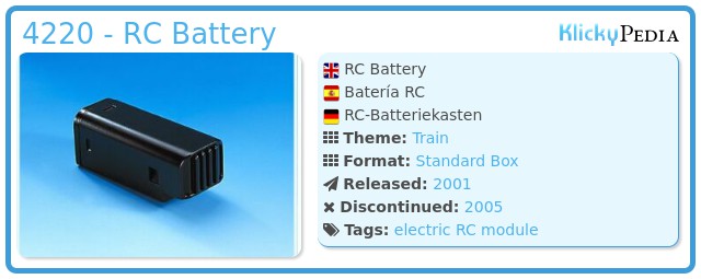 Playmobil 4220 - RC Battery