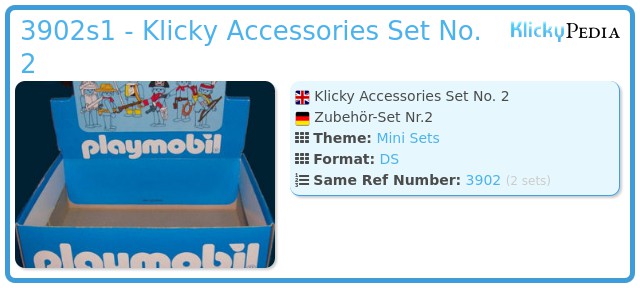 Playmobil 3902s1 - Klicky Accessories Set No. 2