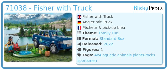 Playmobil 71038 - Fisher with Truck