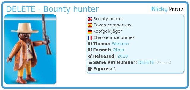 Playmobil DELETE - Bounty hunter