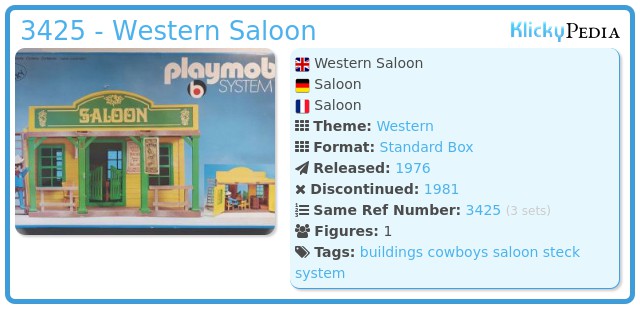 Playmobil 3425 - Western Saloon