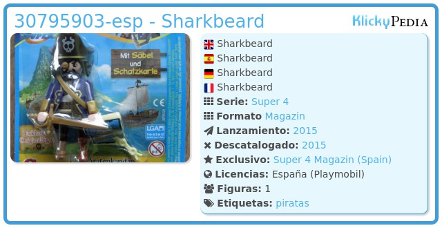 Playmobil 30795903-esp - Sharkbeard