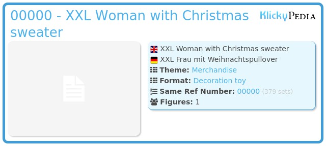 Playmobil 00000 - XXL Woman with Christmas sweater