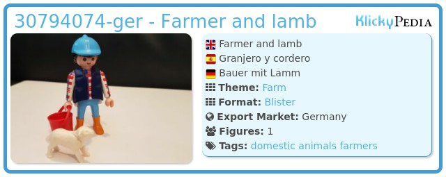 Playmobil 000-ger - Farmer and lamb