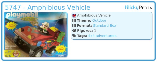 Playmobil 5747 - Amphibious Vehicle