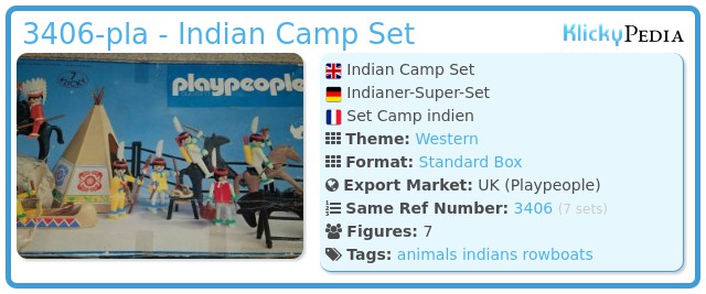 Playmobil 3406-pla - Indian Camp Set