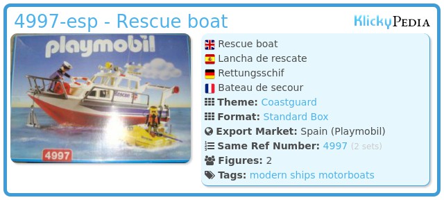 Playmobil 4997-esp - Rescue boat