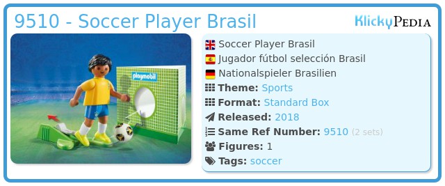 Playmobil 9510 - Soccer Player Brasil