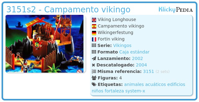 Playmobil 3151s2 - Campamento vikingo