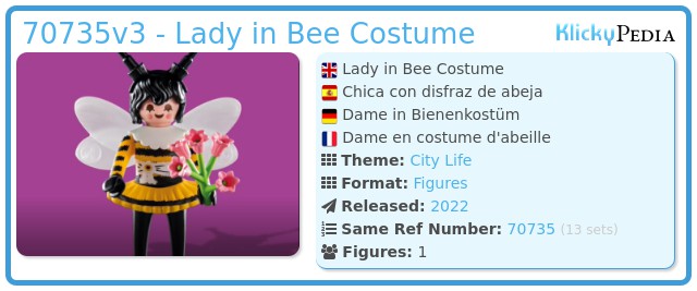 Playmobil 70735v3 - Lady in Bee Costume