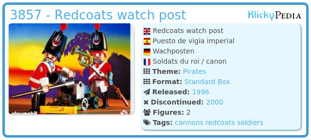 Playmobil 3857 - Redcoats watch post
