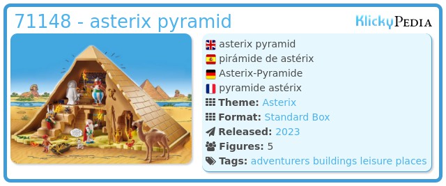 Playmobil Set: 71148 - asterix pyramid - Klickypedia