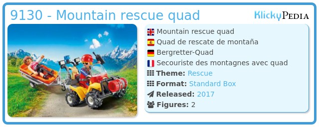 Playmobil 9130 - Mountain rescue quad