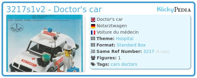 Playmobil 3217s1v2 - Doctor's car