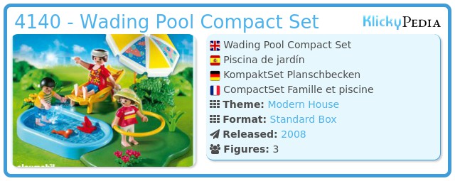 Playmobil 4140 - Wading Pool Compact Set