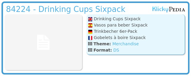 Playmobil 84224 - Drinking Cups Sixpack