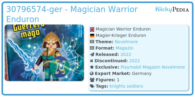 Playmobil 30796574-ger - Magician Warrior Enduron