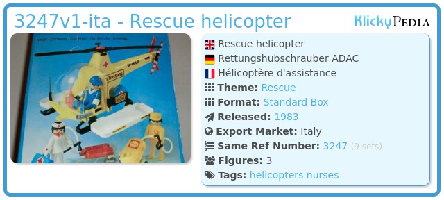Playmobil 3247v1-ita - Rescue helicopter