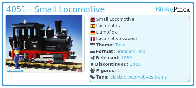 Playmobil 4051 - Small Locomotive