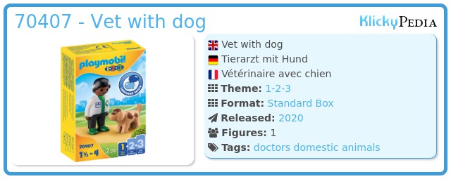 Playmobil 70407 - Vet with dog