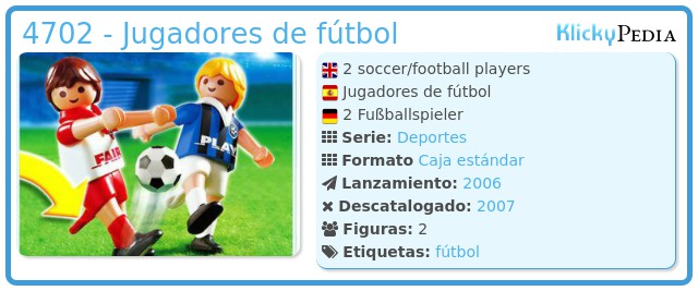 Playmobil 4702 - Jugadores de fútbol